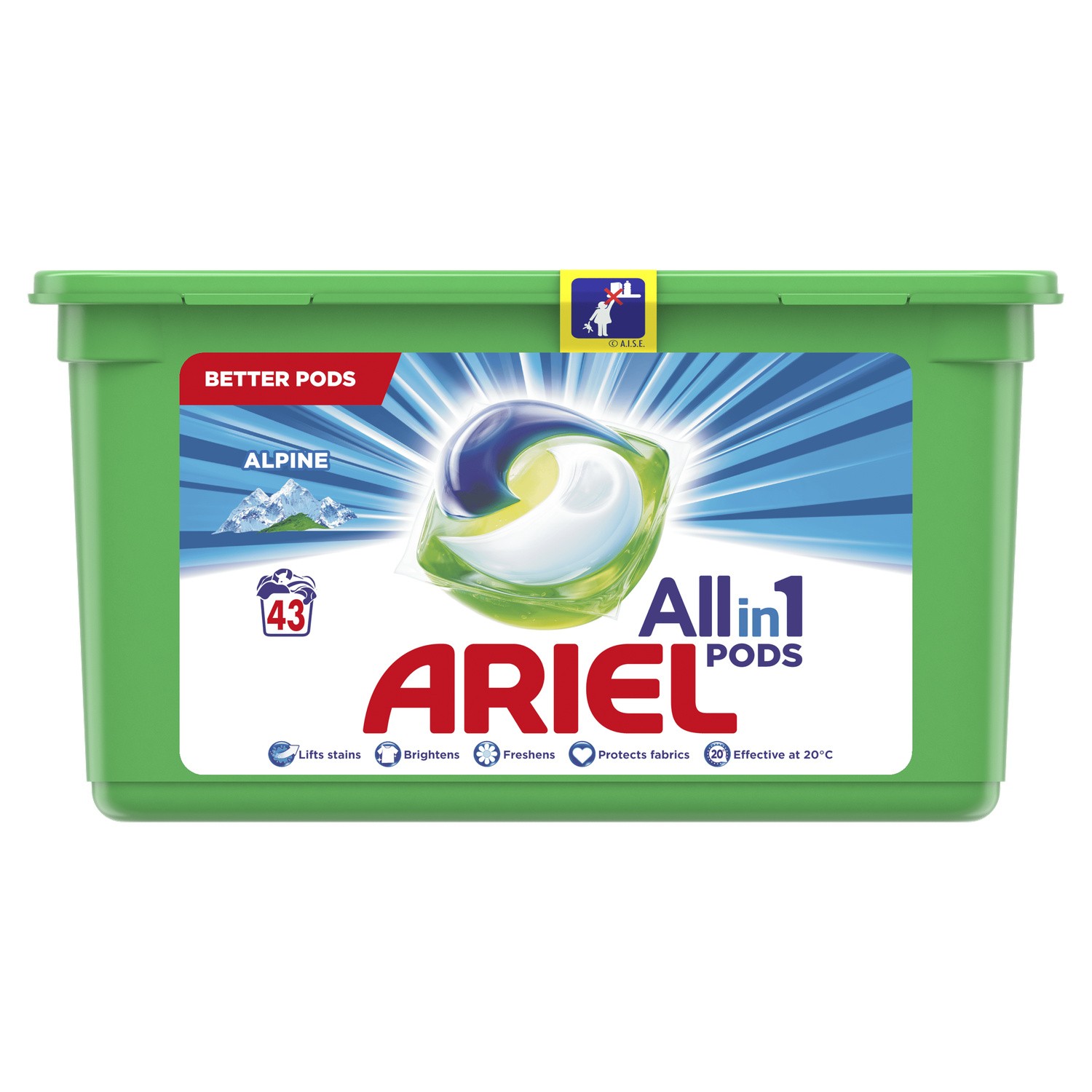 Lessive en capsule alpine all in 1 ARIEL