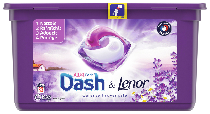 LESSIVE PODS CARESSE 33D PROVENCALE(b) DASH