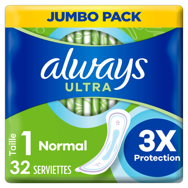 Jumbo pack de protections féminines ULTRA