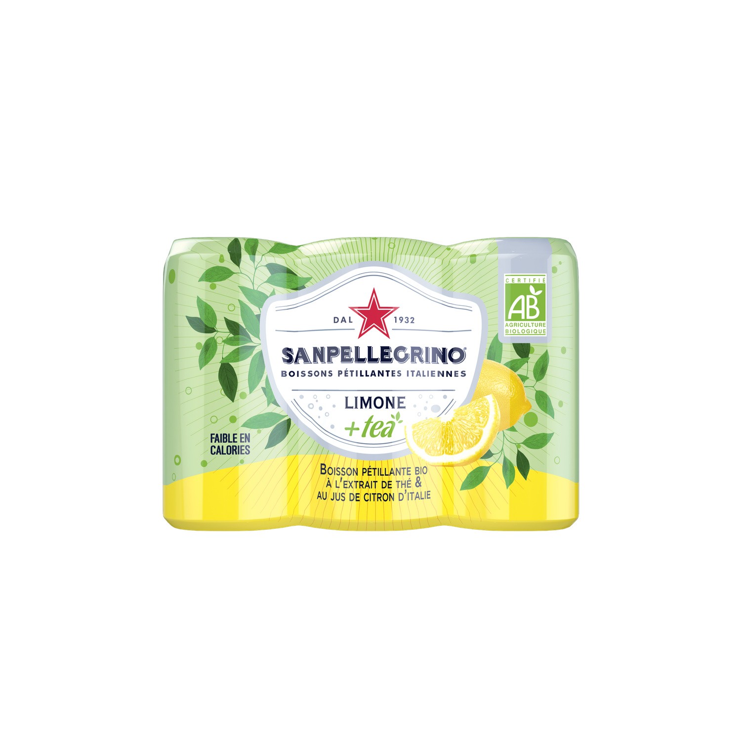 Boisson pétillante extrait de thé et au jus de ...