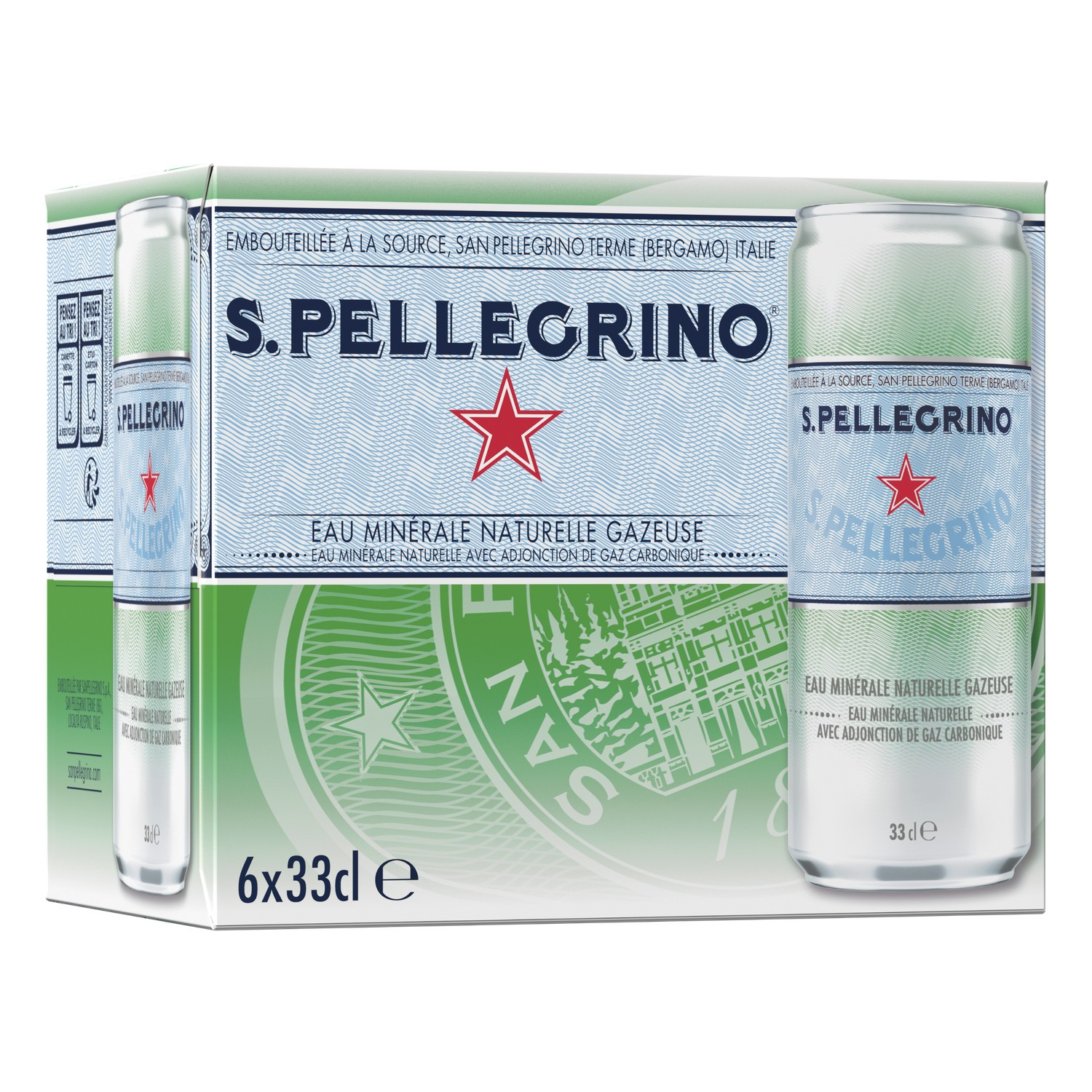 Eau gazeuse minérale naturelle SAN PELLEGRINO