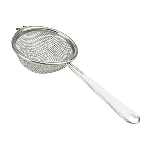 110107 tamis fin métal argent 28 x 18 x 18 cm