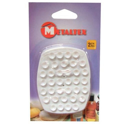 297015 lot de 2 porte-savons à ventouse plastiq...