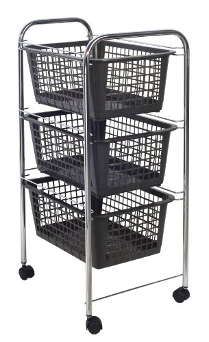 341833 resserre à légumes 3 niveaux chromé