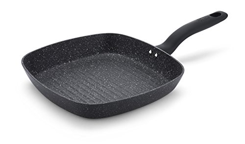 Antea poêle grill antiadhérent en aluminium noi...