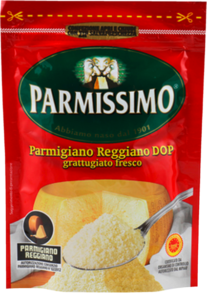 PARMISSIMO PARMIGIANO RÉGGIANO DOP RÂPÉ 
 code EAN 8002760000919 