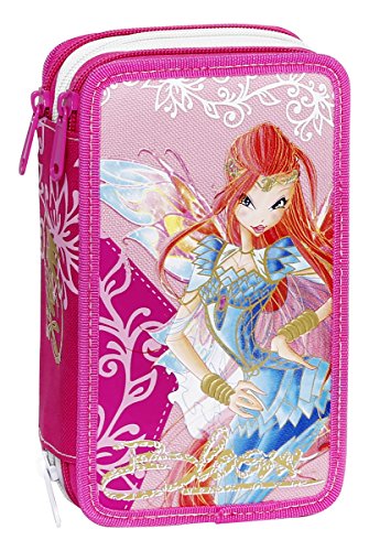 - trousse triple winx avec couleurs, marqueurs ...