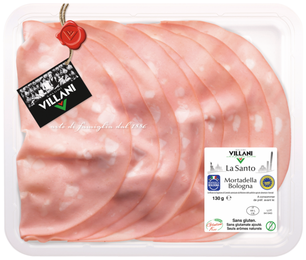 VILLANI MORTADELLE DE BOLOGNE SANTO IGP 
 code EAN 8002974025661 