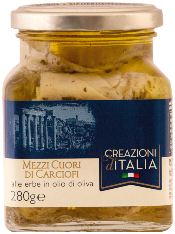 DEMI COEURS D'ARTICHAUTS  AUX HERBES ET À L'HUI...