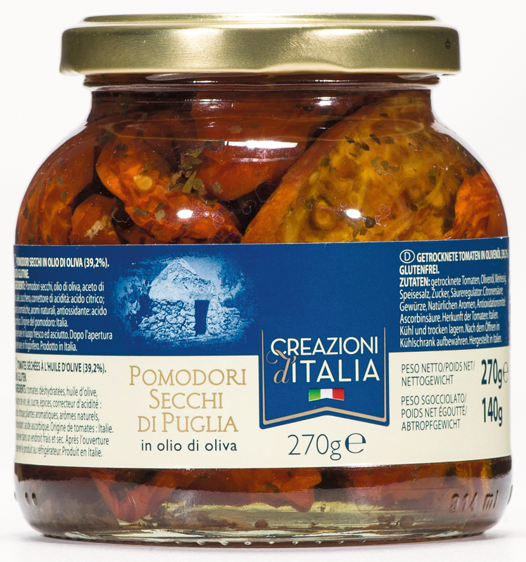 TOMATES SÉCHÉES À L'HUILE D'OLIVE CREAZIONI D'I...