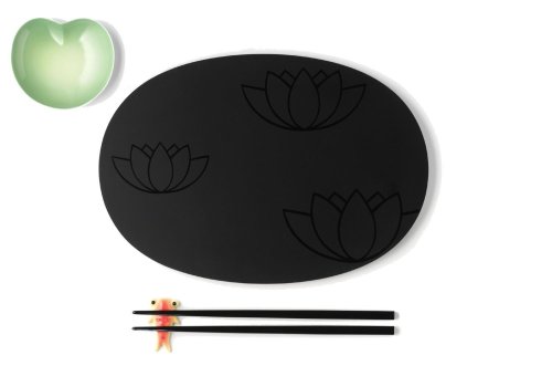 A di Alessi Lily Pond Set à sushi décoré à la m...