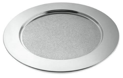 A di Alessi Disco Cesellato Plateau rond en aci...