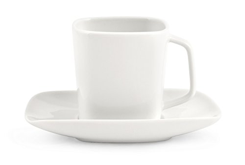 H H & Thé Cappuccino Tasse-Plat Rectangulaire-C...