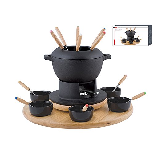 Service à fondue, 23 pièces, acier inoxydable, ...