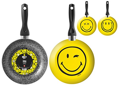 HOME Lot de 6 non-stick poãªle smiley - assortiment cm24 code EAN 8003512576874 