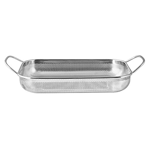 Panier évier percé, 33 x 25 x 5 cm, acier inoxy...