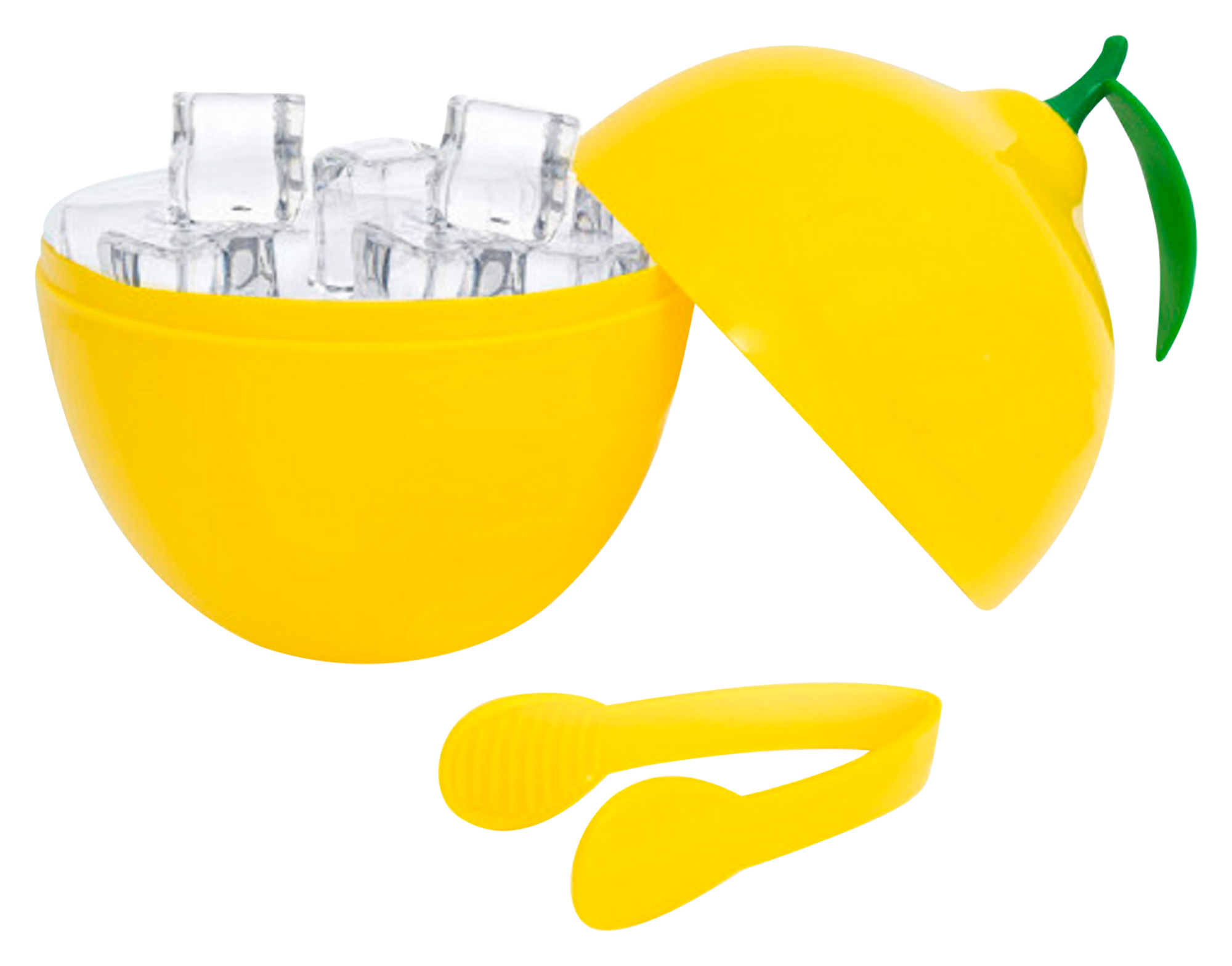 SEAU À GLAÇONS CITRON 15,5 CM AVEC PINCE