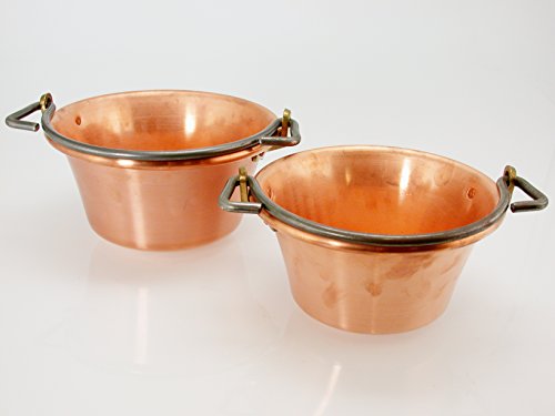 Poignée chaudron en cuivre arc 28 cm