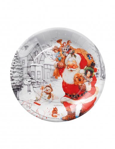 10 Petites assiettes Père Noël