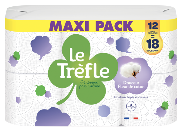 Papier toilette "Maxi Pack" 8004260299817 LE TRÈFLE