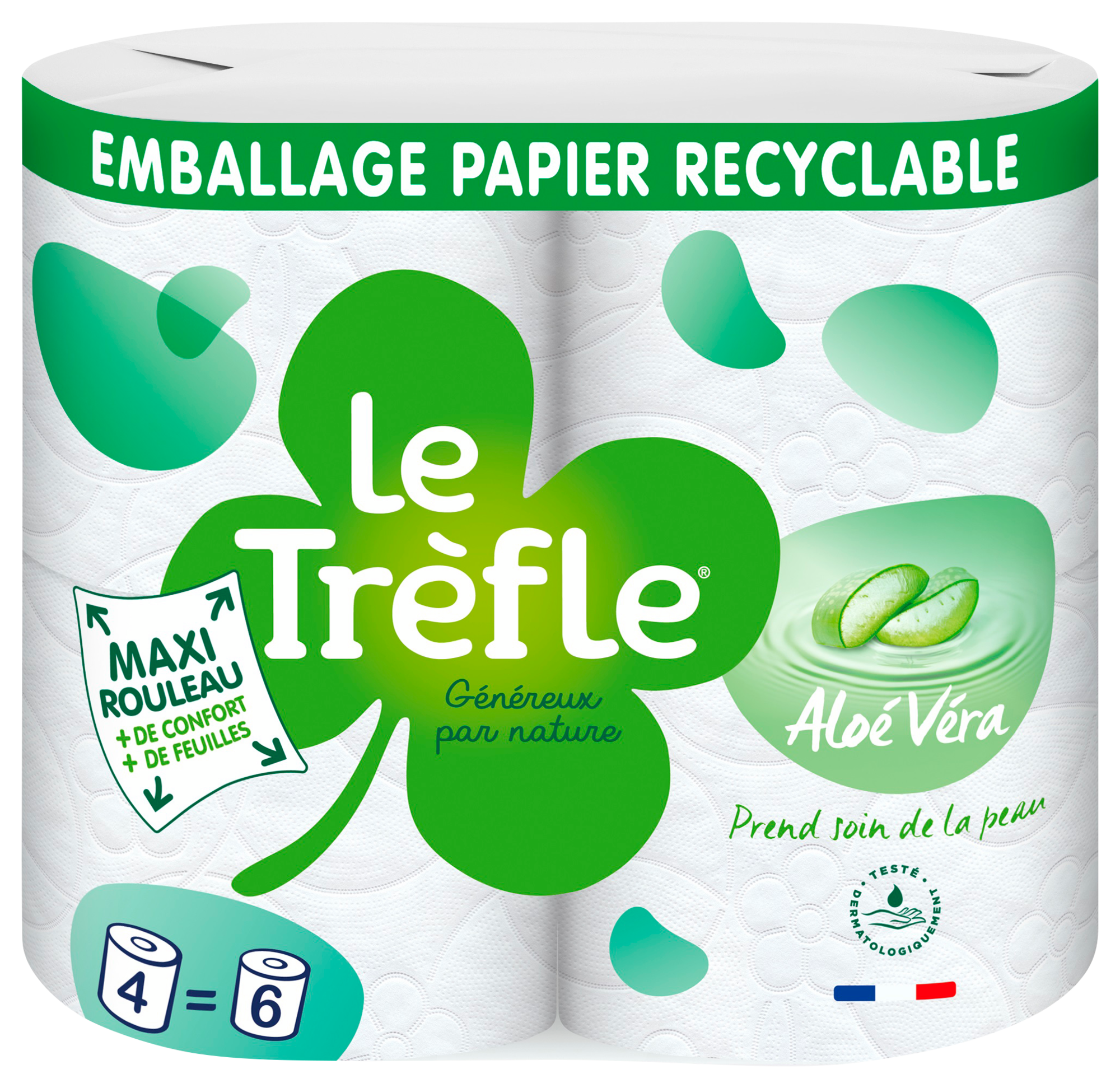 LE TREFLE MAXI FEUILLE PAPIER TOILETTE code EAN 8004260299862 