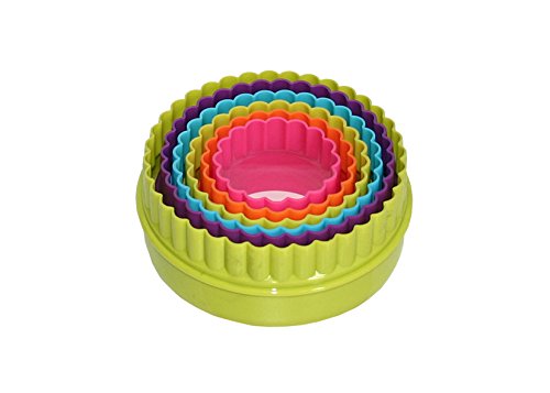 6 Découpoirs Ronds Couleurs assorties EVA