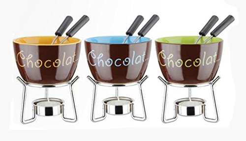 Set 3 fondues Chocolat 16 pièces Collection Eva