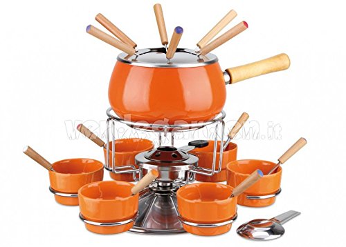 Kaufgut Service Fondue vernis Orange Brillant