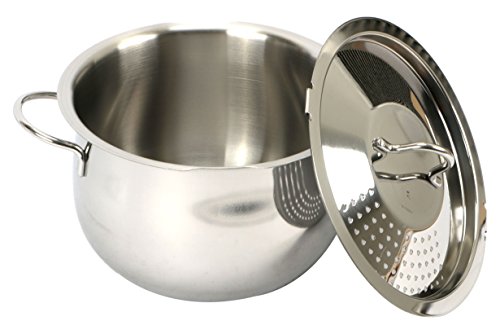 Mammamia Casserole à pâte en acier chromé , argenté, 4,5 l, 21 cm de diamètre 8004740916531 (8004740916531)