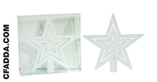House of Fun Décoration de Noël en forme d'étoile - Blanc brillant ou blanc mat - 21 cm 8004927109671 (8004927109671)