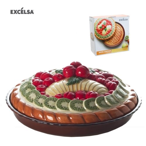 Mon amour/vert pomme/cerise-plat à tarte avec c...