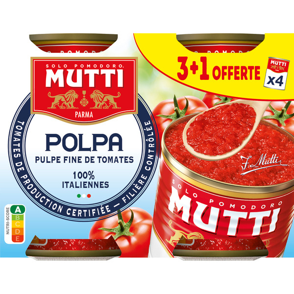 Pulpe fine de tomates 8005110002526 MUTTI Pulpe fine de tomates 8005110002526 MUTTI
