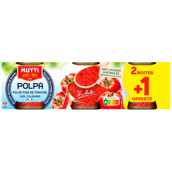  Pulpe Fine De Tomates Mutti code EAN 8005110003288 