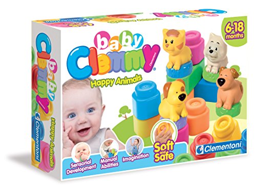 Clementoni - 14773.1 - cubes souples - clemmy baby - joyeux animal code EAN 8005125147731 