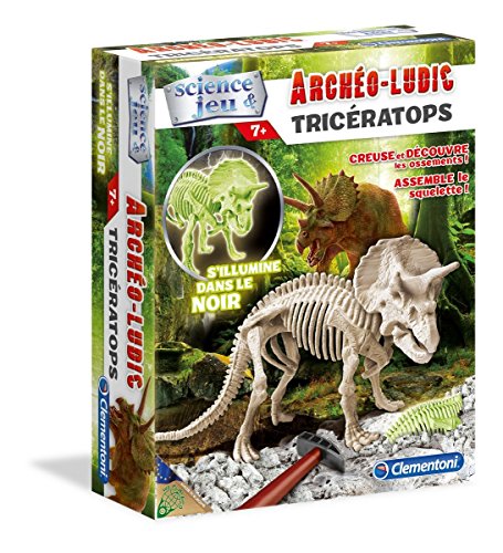 Clementoni - 52069.5 - archéo ludic tricératops - phosphorescent code EAN 8005125520695 