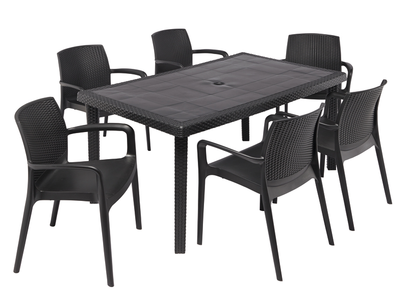 FAUTEUIL BISTROT ASPECT RESINE TRESSEE  8005465822688 