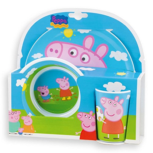 433 123175 vaisselle en mélamine motif peppa pi...