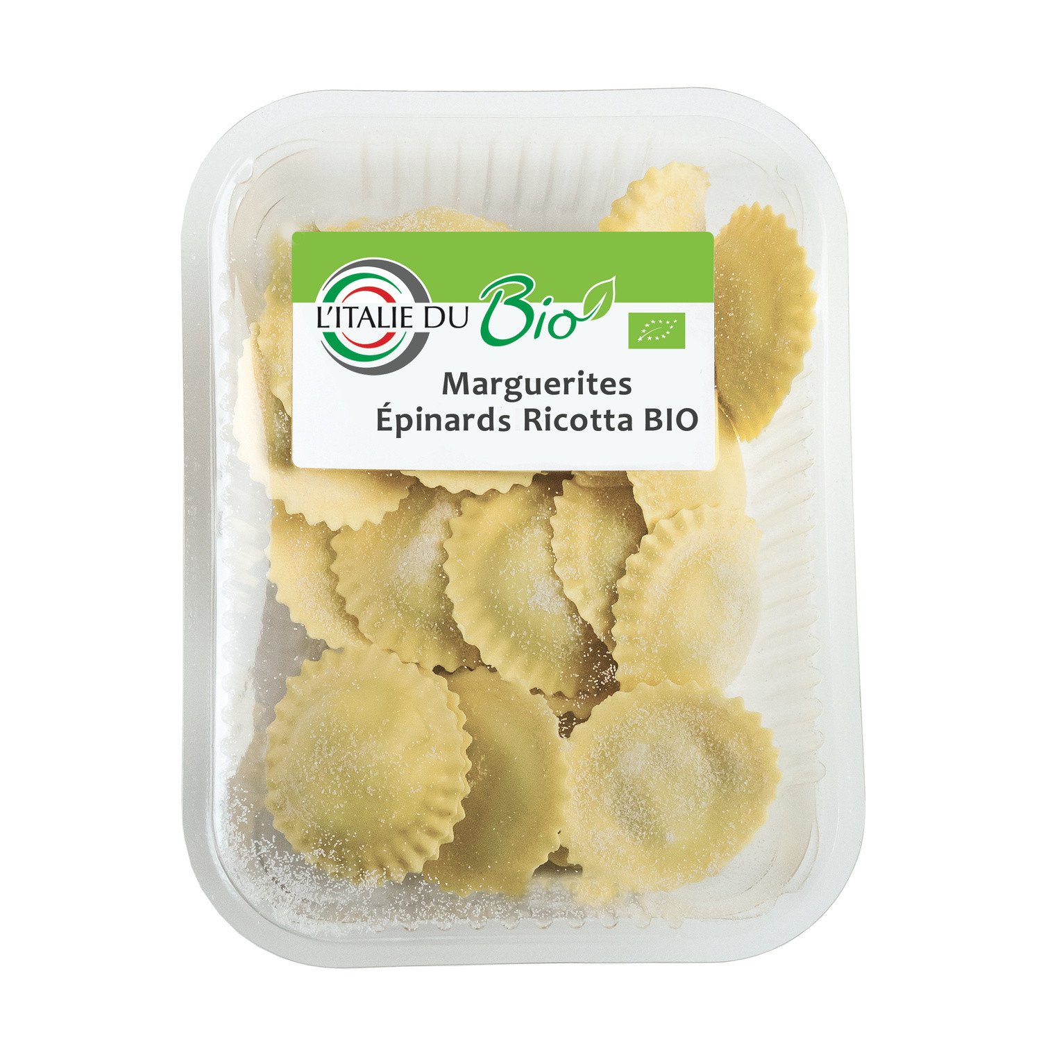 ITALIE PATES Pâtes fraîches bio épinards ricotta L'ITALIE DU BIO code EAN 8005658018430 