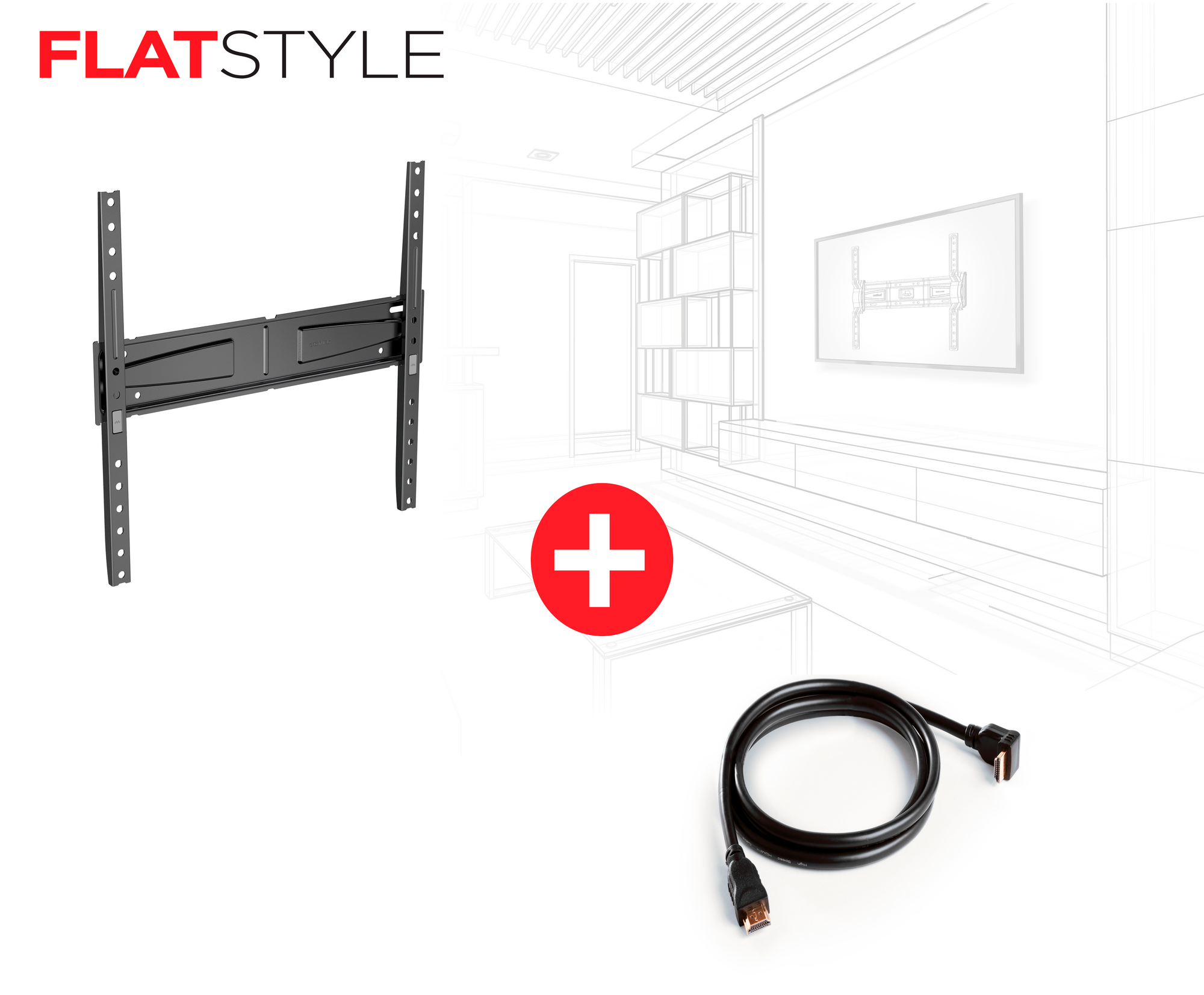 SUPPORT MURAL FIXE POUR TV