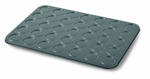 Plaque à macarons 35 empreintes noir