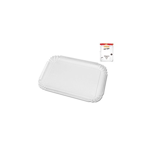 GUARDINI Lot de 3 plateaux en carton rectangula...