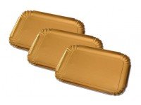 GUARDINI Lot de 3 plateaux en carton rectangula...