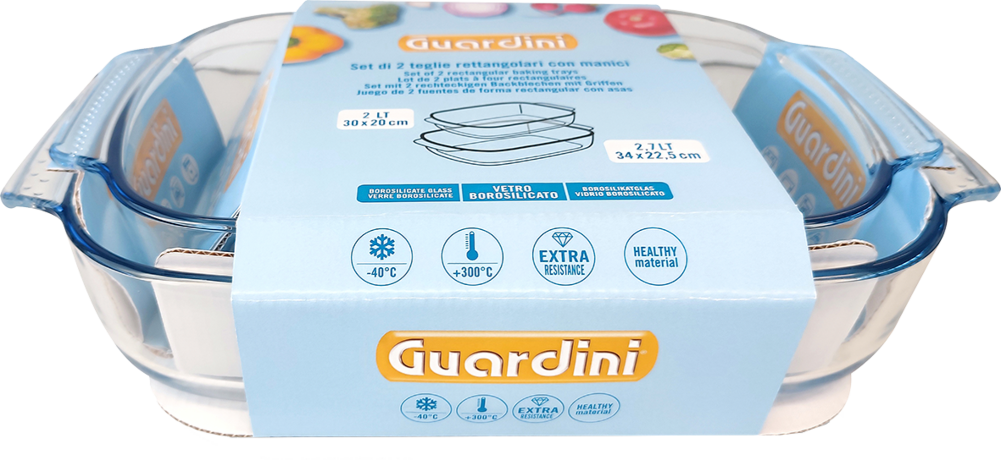 LOT 2 PLATS À FOUR RECTANGULAIRES AVEC POIGNÉES...