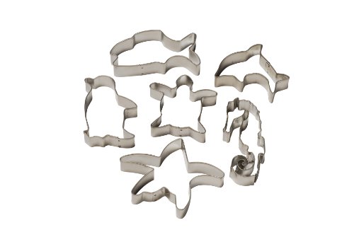 Lot de 6 emporte-pièces en forme d'animaux marins