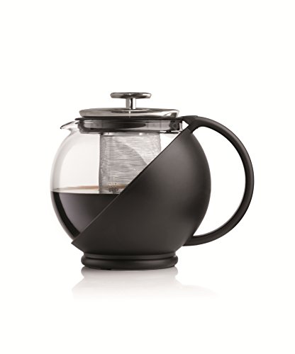 - 0003320 - théière pour 6 tasses - verre - noir