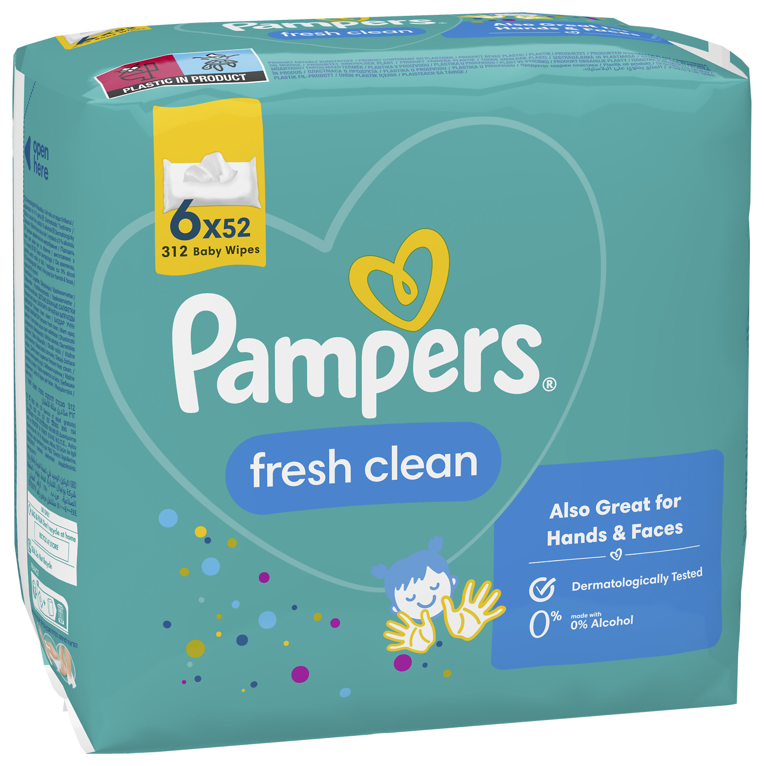  LINGETTES PAMPERS code EAN 8006540815762 