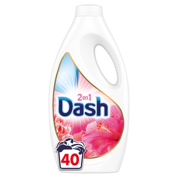  Lessive Liquide 2 En 1 Pivoine Et Hibiscus Dash code EAN 8006540969021 