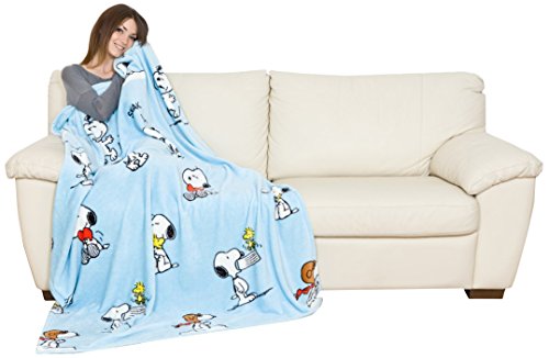 1123 snoopy plaid très moelleux polyester 170 x...