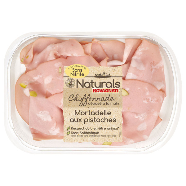  Chiffonnade de mortadelle avec pistache Naturals Mortadella con pistacchio
 code EAN 8007141518632 