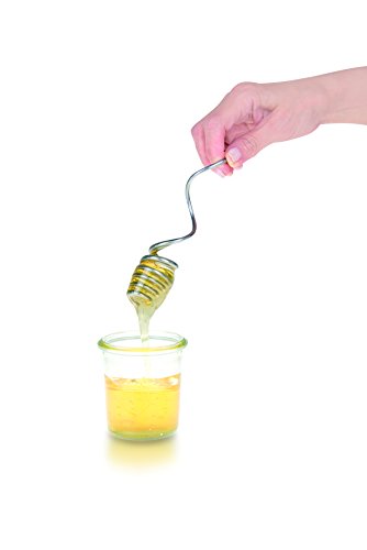 Gen34 cuillère à miel inox argent